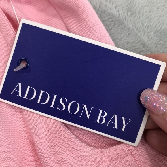 Addison Bay Pink Lovie Sweatpants Size L New - Picture 3 of 12